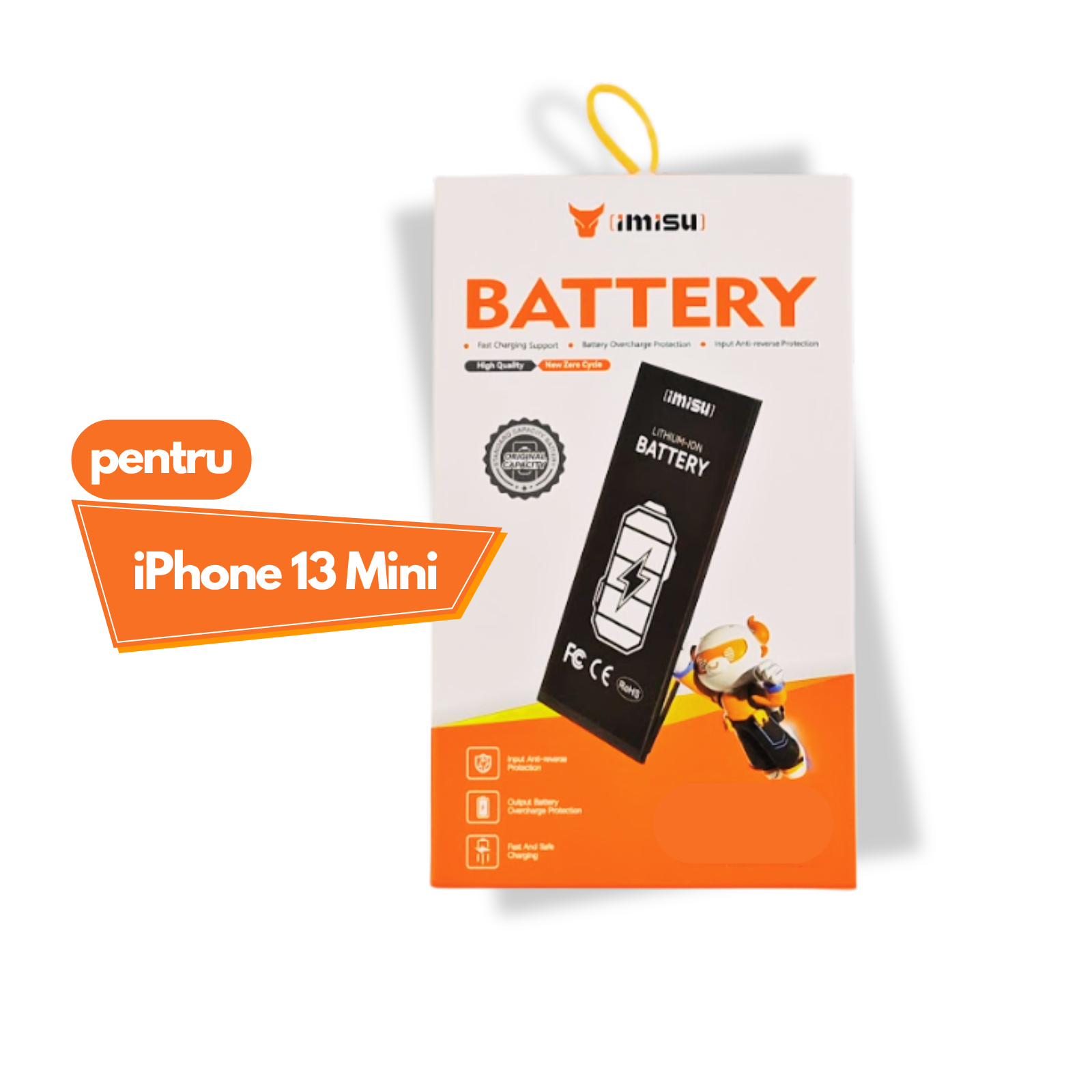 Baterie compatibilă iPhone 13 Mini Li-ion Neagră