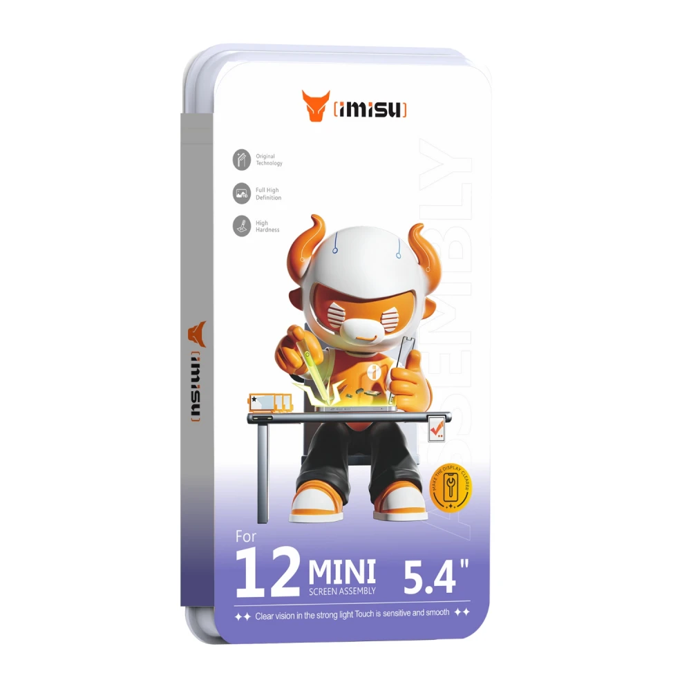 Display cu touchscreen iPhone 12 mini Prime Incell cu ramă, suport IC transplant cu diagnoză