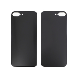 Capac spate Space Gray iPhone 8 Plus, large hole, fara logo, compatibil