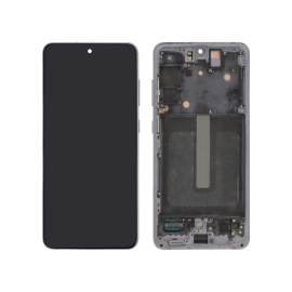 Display complet Samsung Galaxy S21 FE 5G (G990B) Purple cu ramă Reconditionat