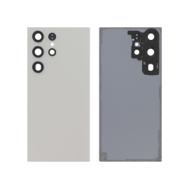Capac spate Cream Samsung Galaxy S23 Ultra (S918B) fara logo